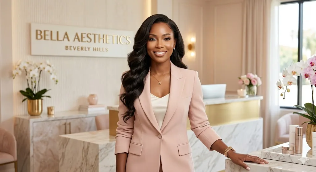 The founder of Bella Aesthetics in her Beverly Hills medspa