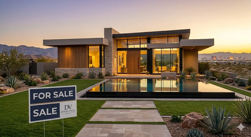A luxury Las Vegas home listed by Diana Vega Realty