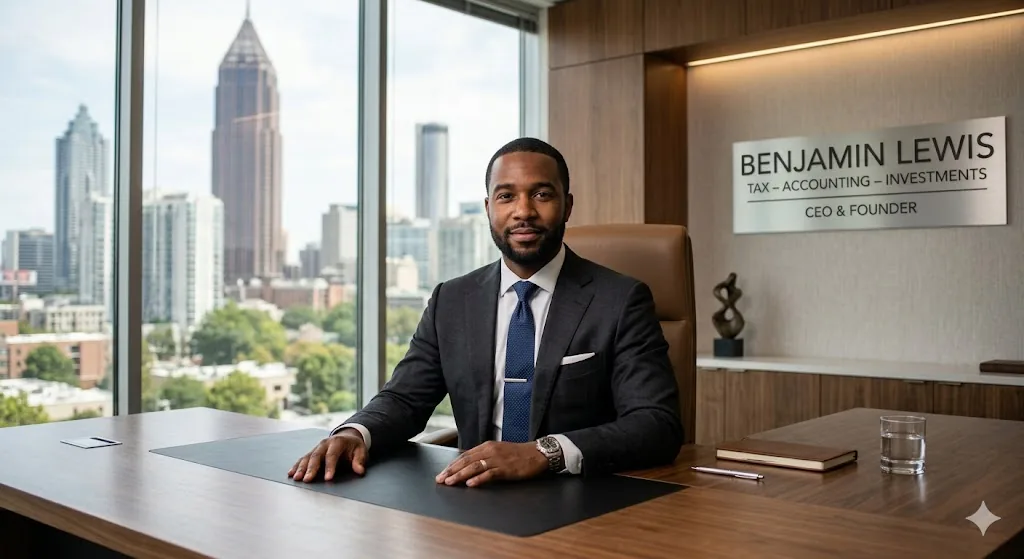 Benjamin Lewis, CEO & Founder, at his Atlanta office